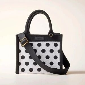 Kate Spade x Target black and white polka dot purse